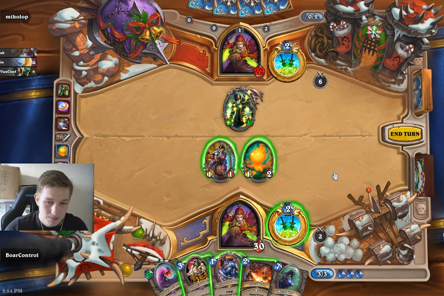 In the midst of a Hearthstone adventure