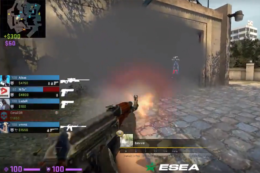UK org Luxor Esports release CSGO player Bevve after smoke exploit results in ESEA ban