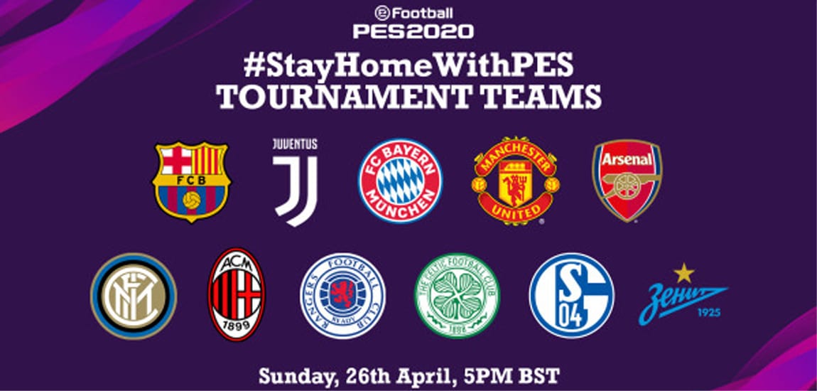 Konami to host #StayHomeWithPES tournament featuring Premier League footballers