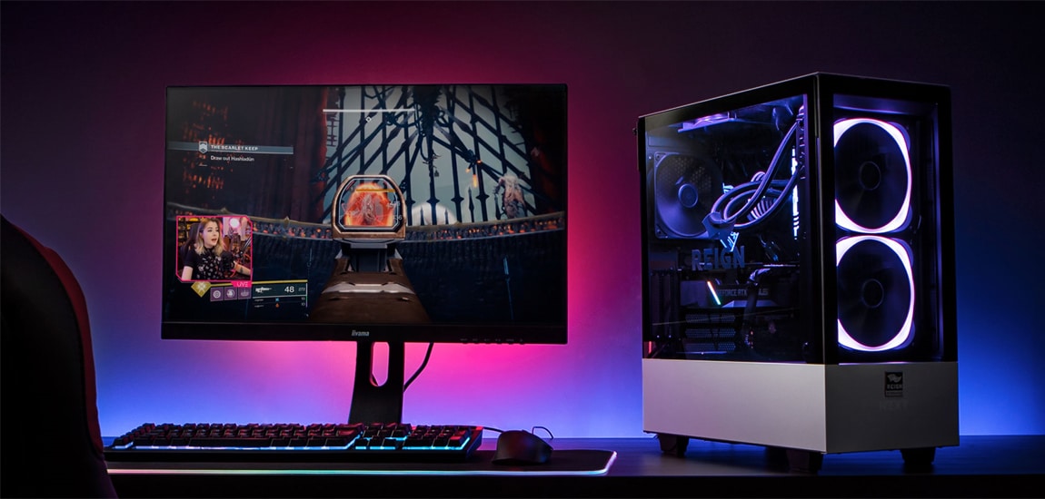 Novatech partner with UK Twitch streamer Leah to create custom Reign gaming PC