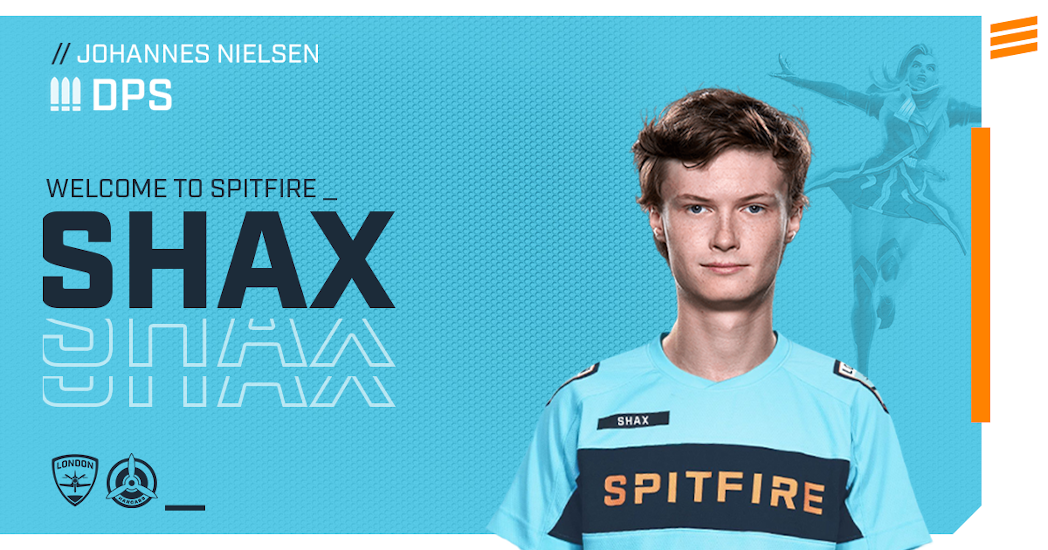 Overwatch League team London Spitfire sign Danish hit scan DPS and star Tracer player Johannes ‘Shax’ Nielsen