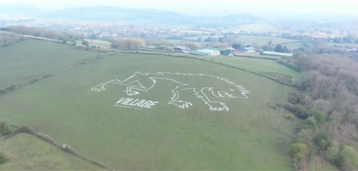 Resident Evil Village PR stunt leaves Somerset locals scratching their heads: ‘Is it a dragon? Crash Bandicoot? Let’s welcome our new werewolf hill, it’s cute’