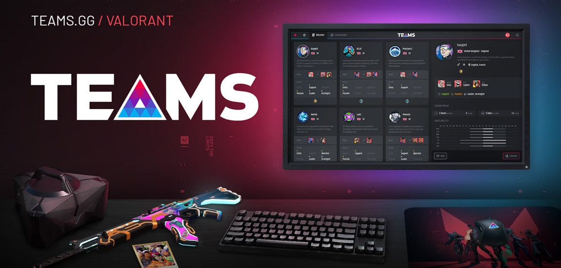 UK-based game matchmaking service Teams.gg expands into Valorant