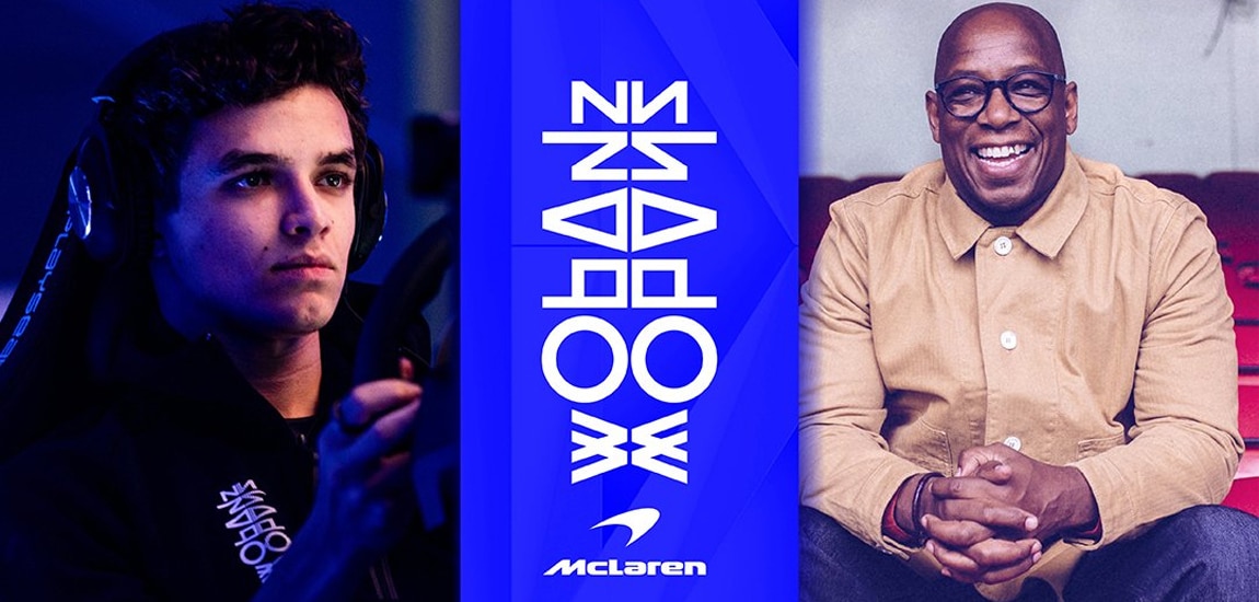 Lando Norris and Ian Wright team up for Mind charity stream with McLaren Racing