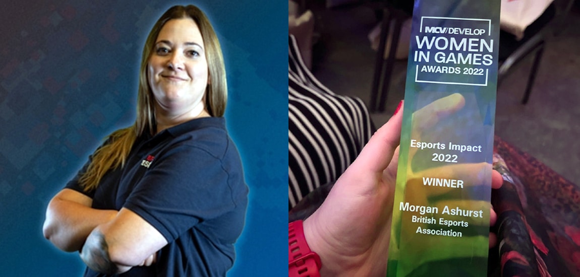 Morgan Ashurst wins Esports Impact award at 2022 MCV/Develop Women in Games Awards