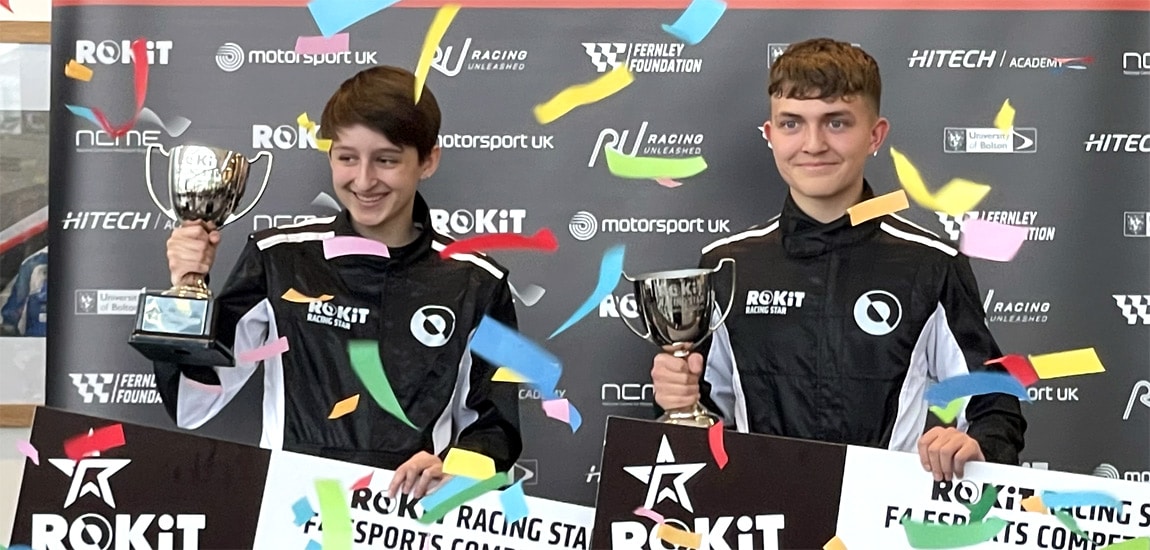 Two British teens win Rokit Racing Star esports competition, gaining access to £500,000 Formula 4 training programme