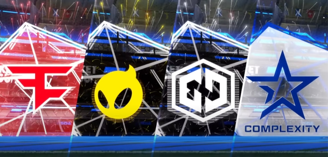 Esports team goal explosions added to Rocket League including Endpoint, SMPR, G2 and more