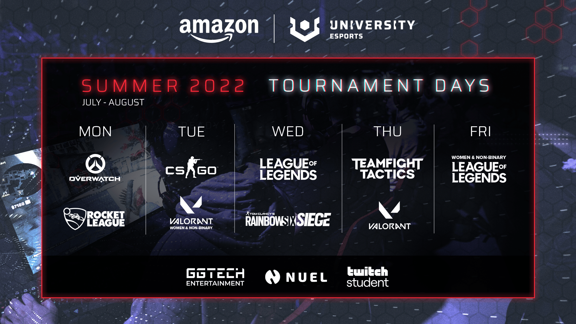 Amazon University Esports Summer 2022 UK tournament begins