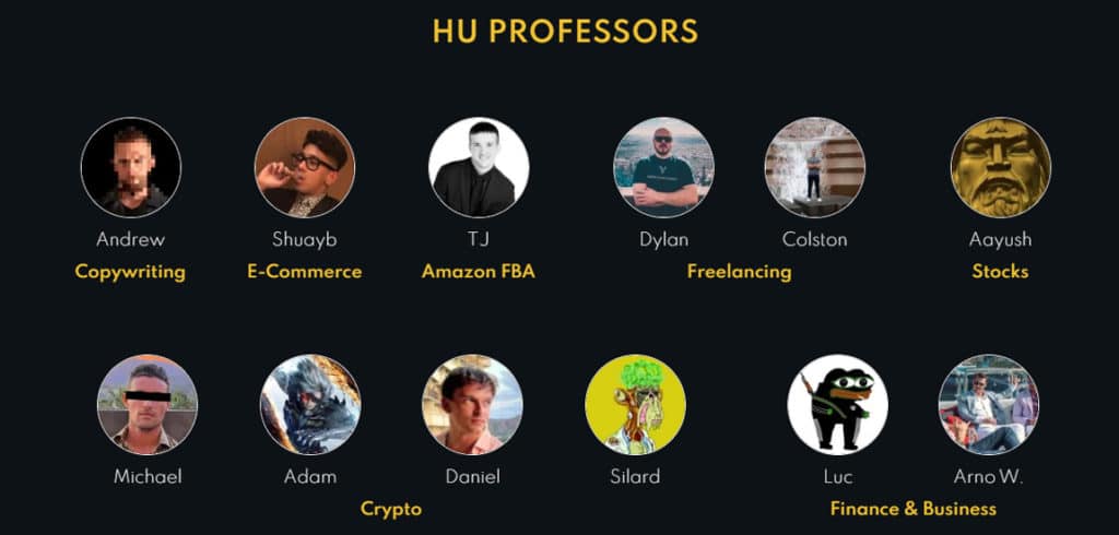 Husters University Professors