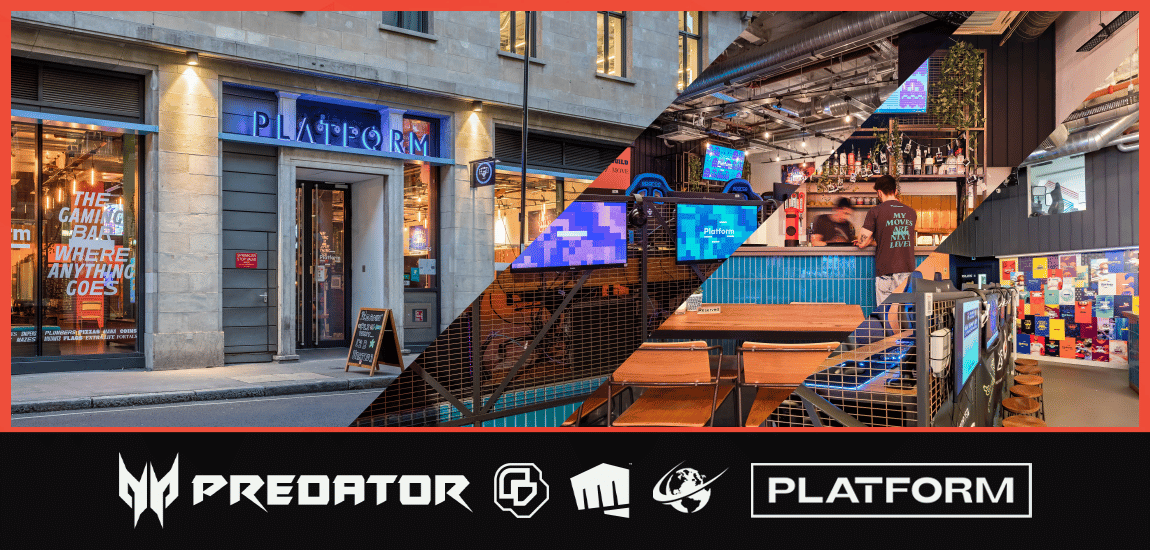 Platform gaming bar to host Esports News UK 7th birthday drinks presented by Predator Gaming, will also feature 2v2 League of Legends community tournament