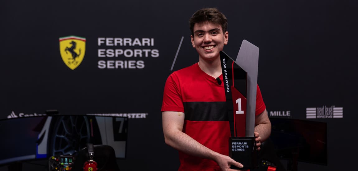 Jonathan Riley wins 2022 Ferrari Velas Esports Series