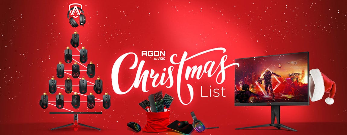 AGON by AOC reveals ultimate gamers gift guide for Christmas