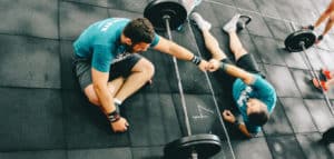 UK gamers gym fistbump