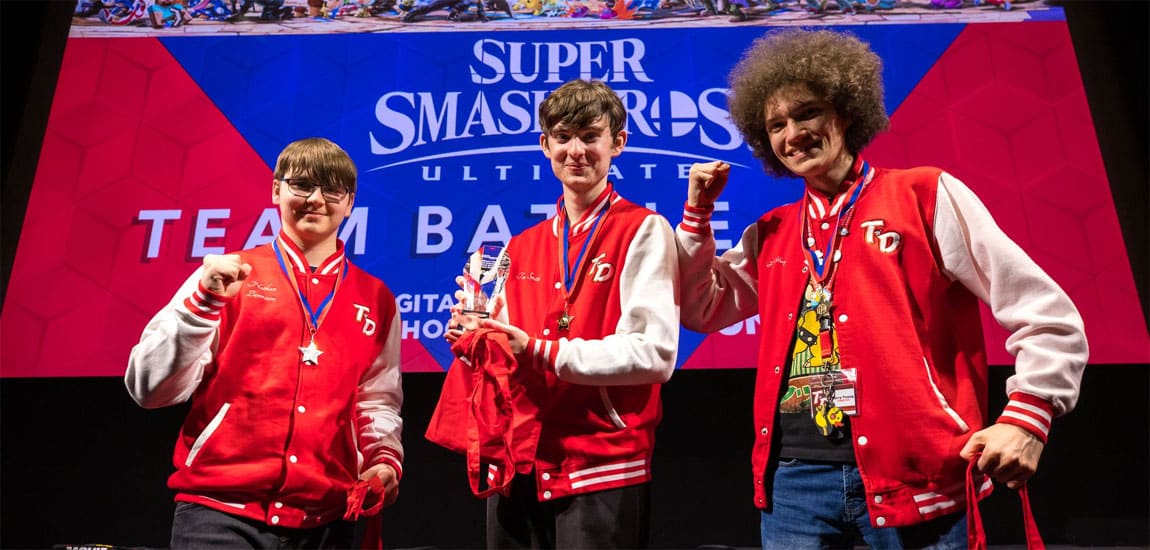 Norton College win back-to-back Digital Schoolhouse Smash Bros finals: Video interview plus other winners in journalism, casting and design announced after students visit No.10