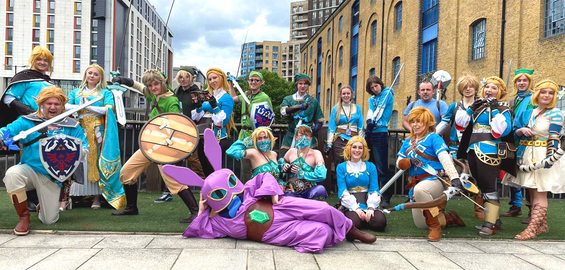 The Legend of Zelda Cosplayers UK target Guinness World Record at MCM Comic Con London for the largest gathering of people dressed as Zelda characters