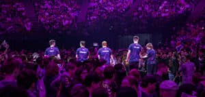 Into the Breach amongst Paris Major crowd