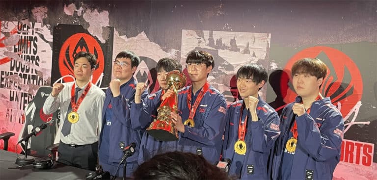 JDG press conference MSI 2023 Winners in London