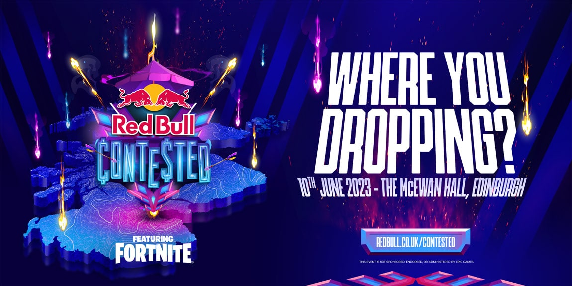 Red Bull Contested qualifier sign-ups expanded as UK’s first major Fortnite LAN approaches, supported by AGON by AOC