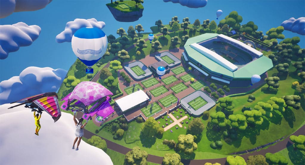 All England Lawn Tennis Club's Race to Wimbledon in Fortnite Creative
