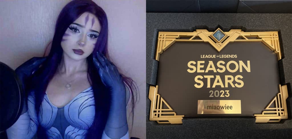 Miaowiee League of Legends streamer wins Season Stars 2023 award