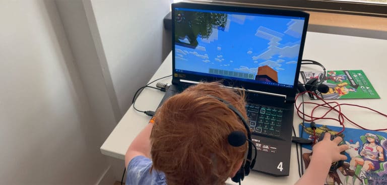 UK children Minecraft child gamer streamer