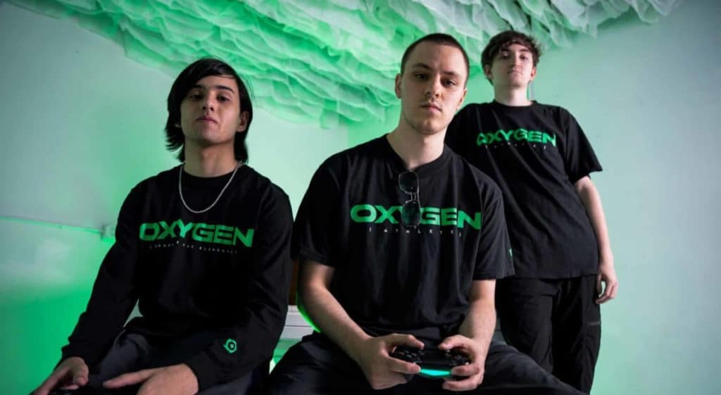 Oxygen Esports Apex Legends Team Photo, Vein, Reedz, Aidan