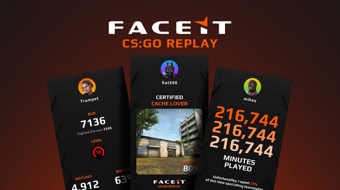 Faceit Replay tool lets players look back on their CSGO achievements: UK talent share their stats as $100,000 CS2 FPL Proving Grounds launches