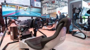 IBC2023 sim racing rigs