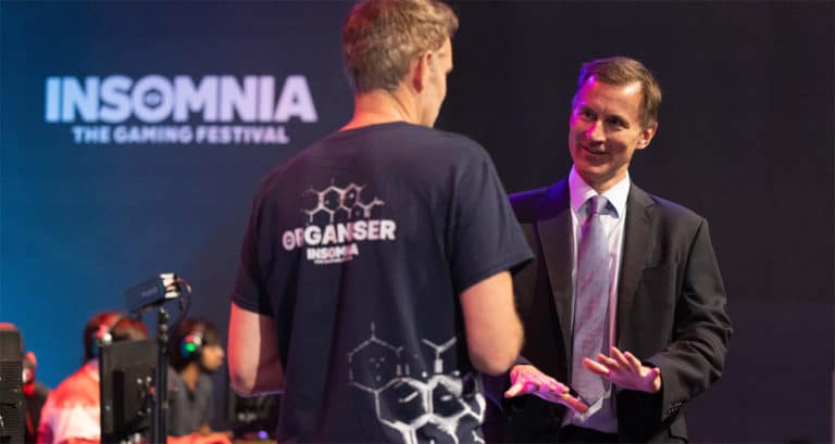 Jeremy Hunt at Insomnia Gaming Festival