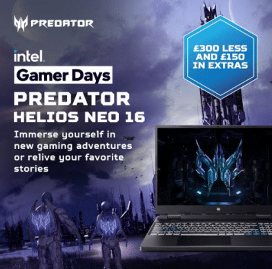 predator helios neo intel gamer days