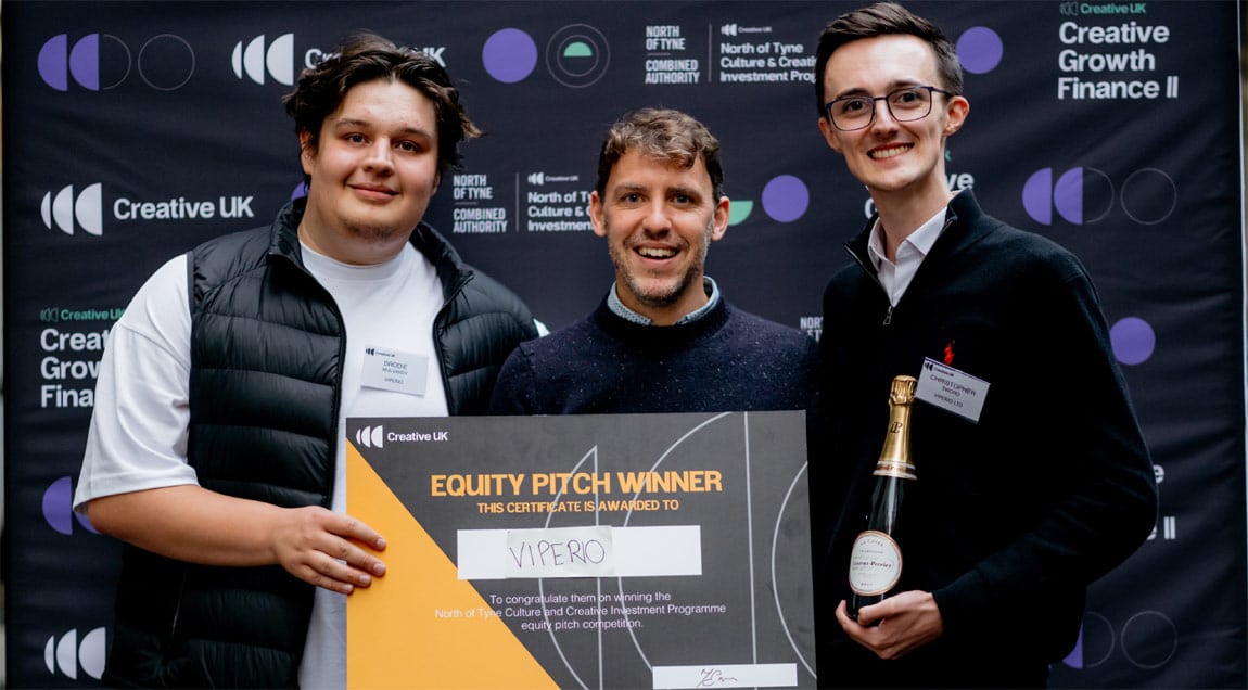 Viperio win pitch investment competition at Creative UK North East Investment Summit