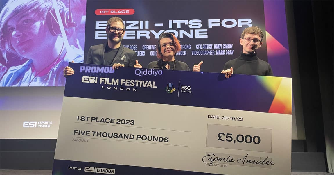 2023 ESI Film Festival winners revealed: Olympic esports medallist Emzii takes top place with documentary