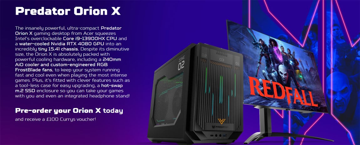 The most powerful pre-built desktop by Predator Gaming – the Orion X – is now available to pre-order in the UK and will be here just in time for the holidays