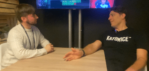 OJ Borg speaking to Reece Barrett at IEM Katowice 2024