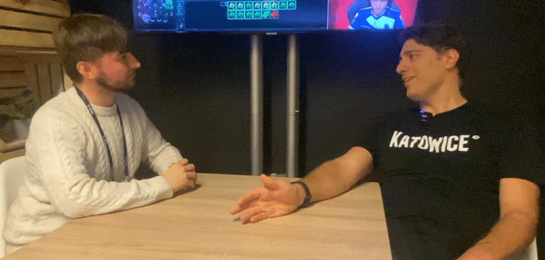OJ Borg speaking to Reece Barrett at IEM Katowice 2024