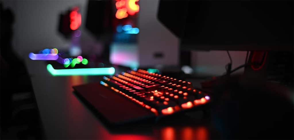 keyboard gaming stock photo