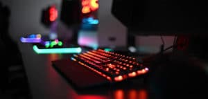 keyboard gaming stock photo