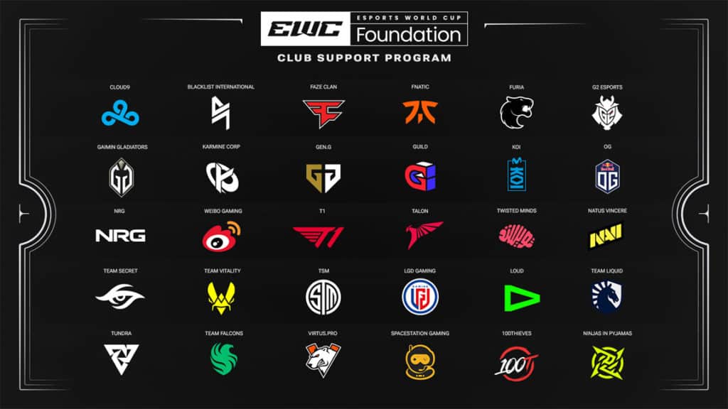 Esports World Cup orgs in club support programme 2024