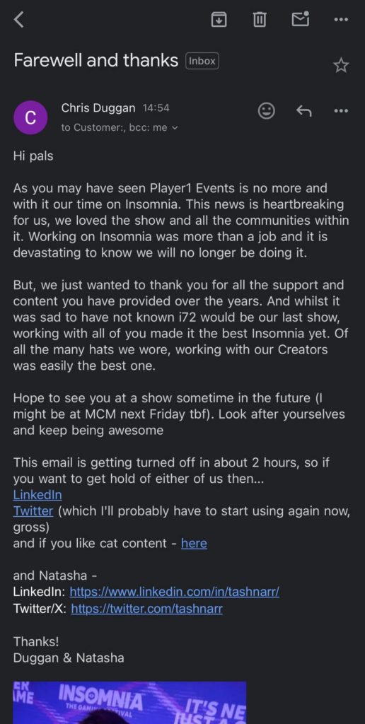 insomnia player1 creators email