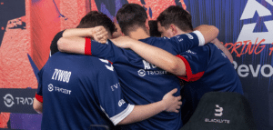 Vitality celebrate as Blast Premier Spring Final playoffs teams are confirmed - photo by Jonathon Yau