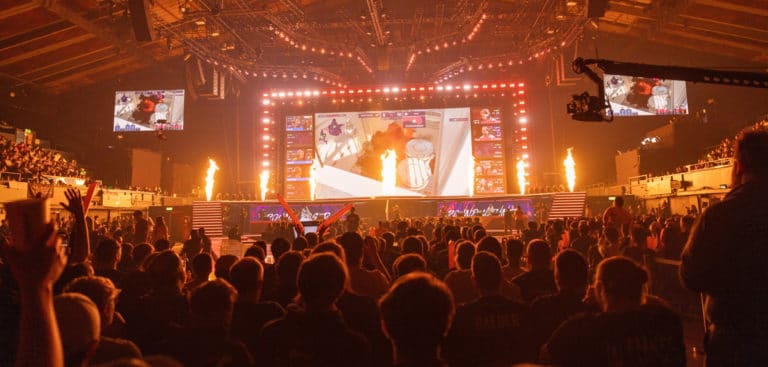 UK esports Blast Premier Wembley stage photo by Jonathon Yau