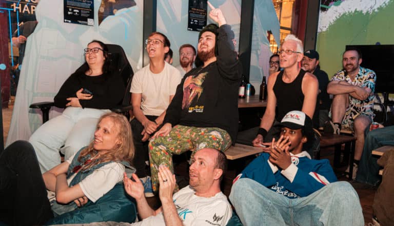 Ruddy Esports NLC watch party at New Meta - photo by Callum 'Spongey Frog'