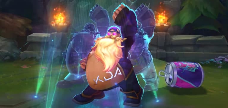 KDA Fan Gragas part of Worlds 2024 skins