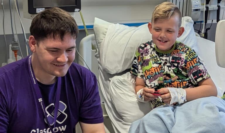 Glasgow Children’s Hospital Charity Gamer at Glasgow's Royal Hospital for Children