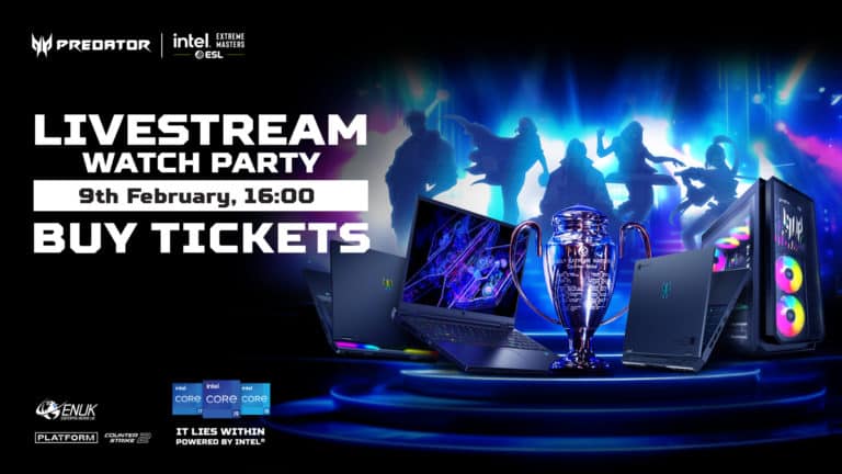IEM Katowice 2025 watch party graphic - Predator Live Viewing Party