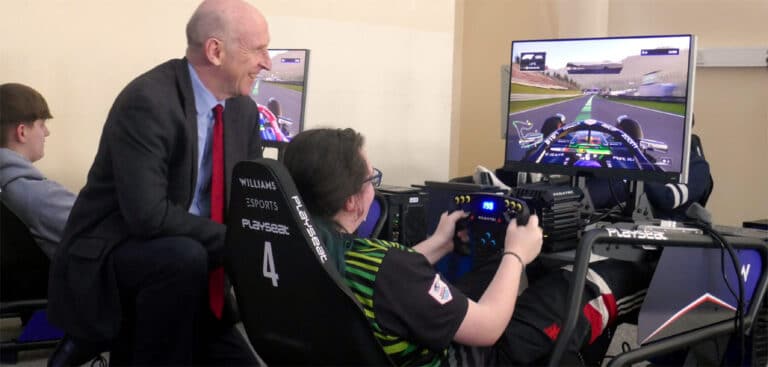 Secretary of State for Defence John Healey MP visits esports students at Dearne Valley College in Armed Forces recruitment drive