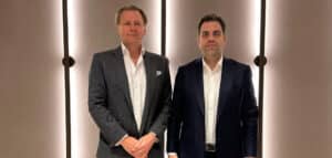 Chester King and Alper Afşin Özdemir of British Esports and the Turkish Esports Federation respectively
