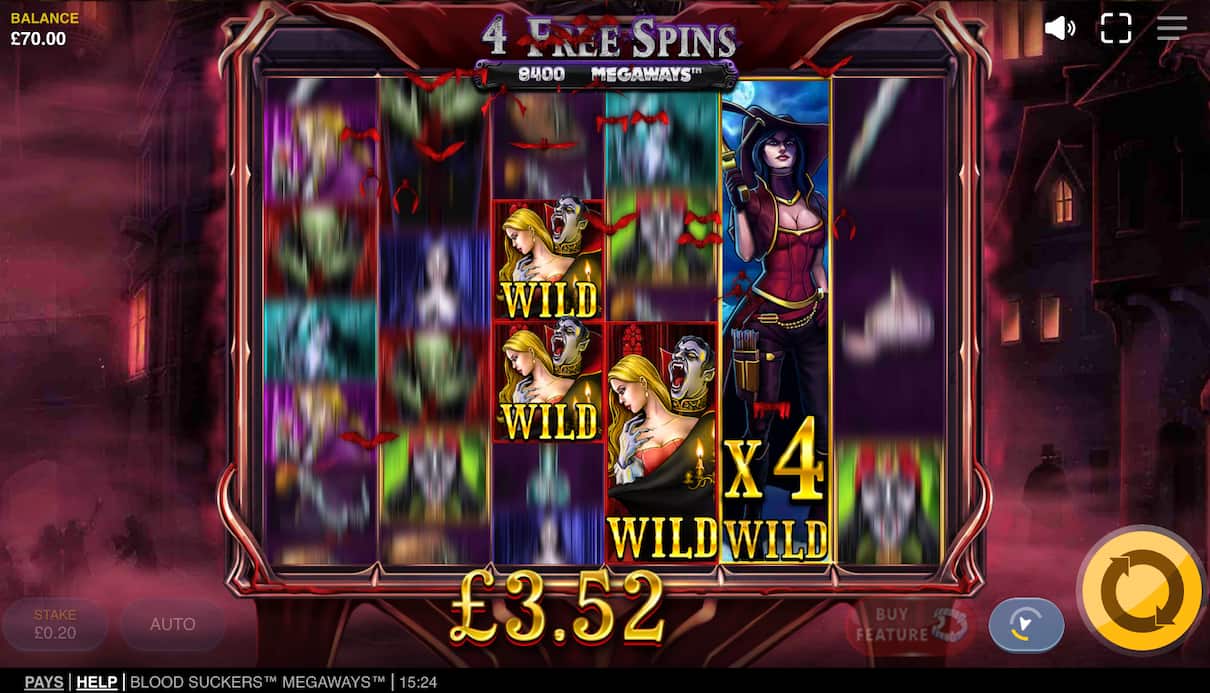 Bonus spins blood suckers