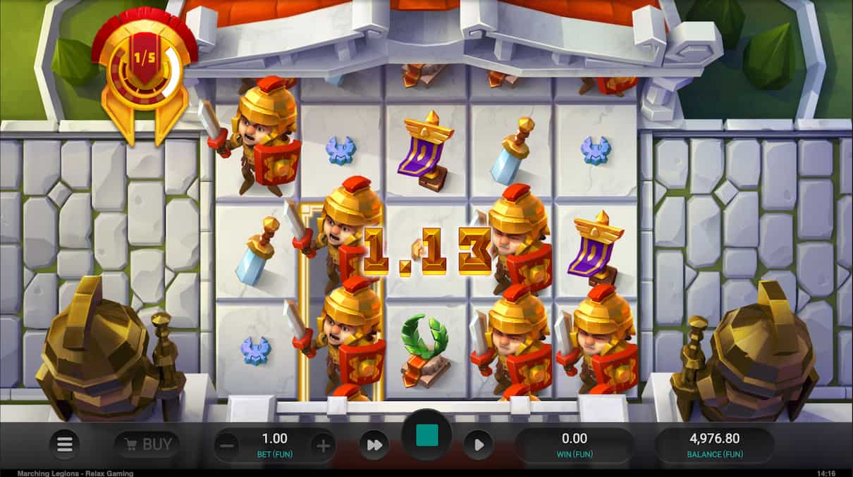 real money slots Marching Legions