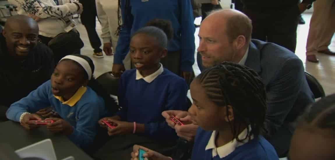Prince William visits Esports Youth Club